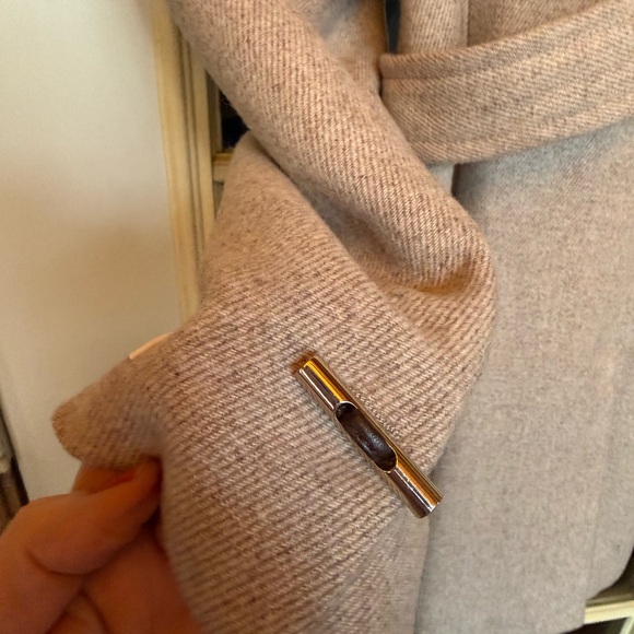 Calvin Klein Women's wool Trench Coat NWOT - Picture 3 of 5